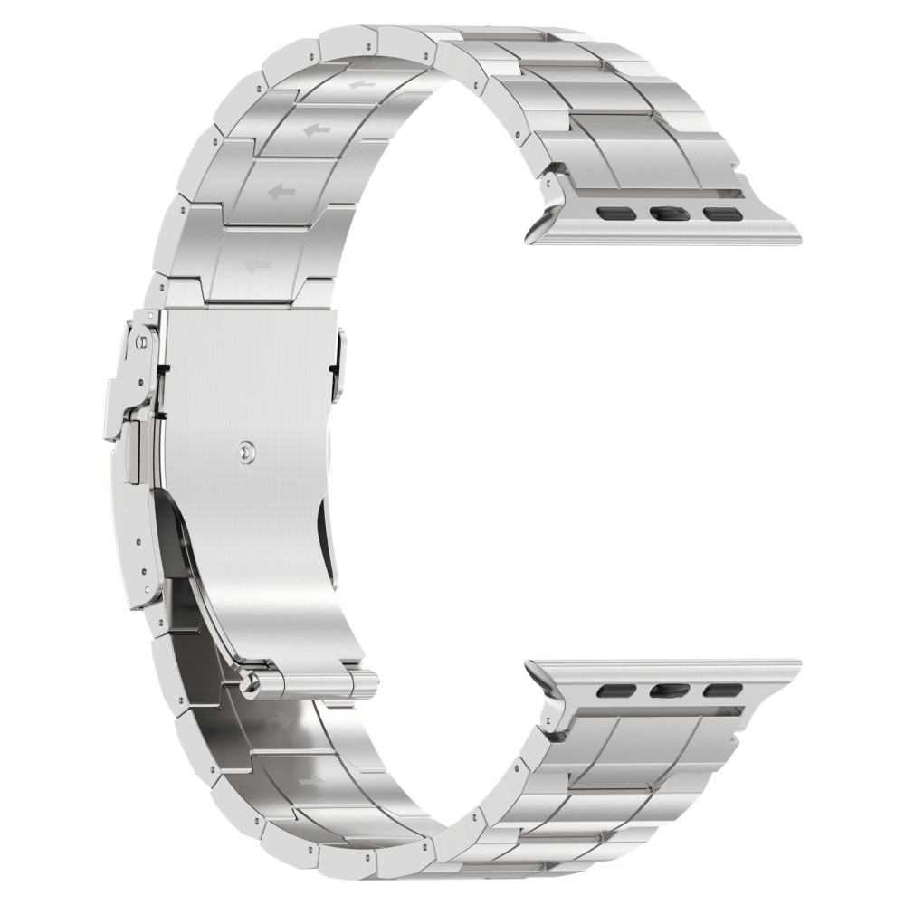 Elevate Correa de titanio Apple Watch 41mm Series 7, plata