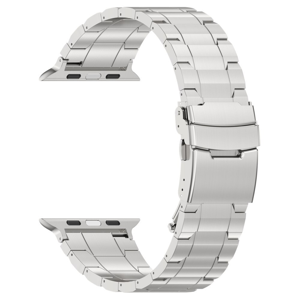 Elevate Correa de titanio Apple Watch 41mm Series 7, plata