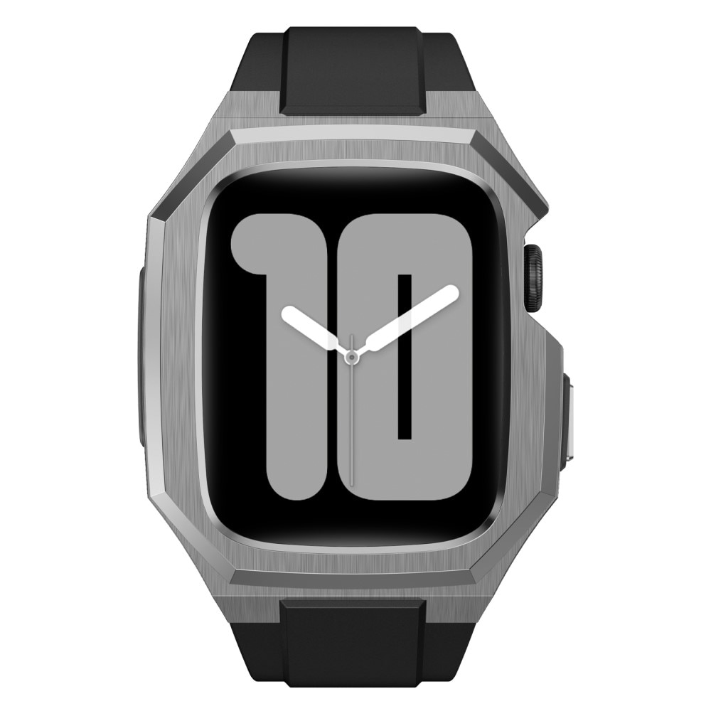 Correa con de funda acero inoxidable Apple Watch SE 44mm plata/negro