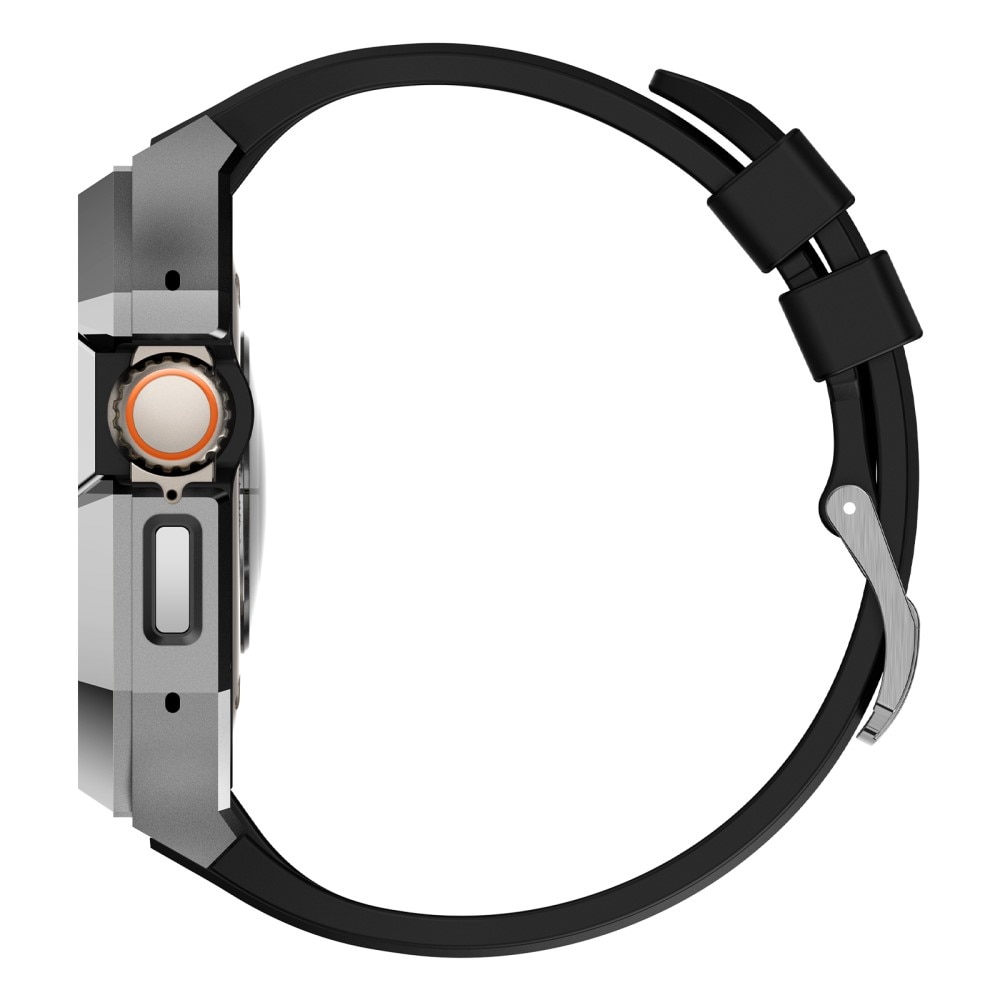 Correa con de funda acero inoxidable Apple Watch Ultra 2 49mm plata/negro