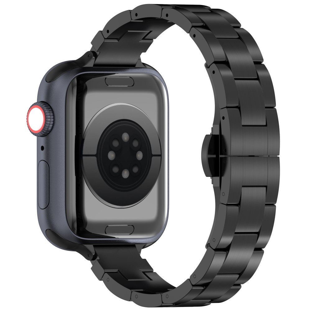 Slim Correa de titanio Apple Watch 45mm Series 9, negro