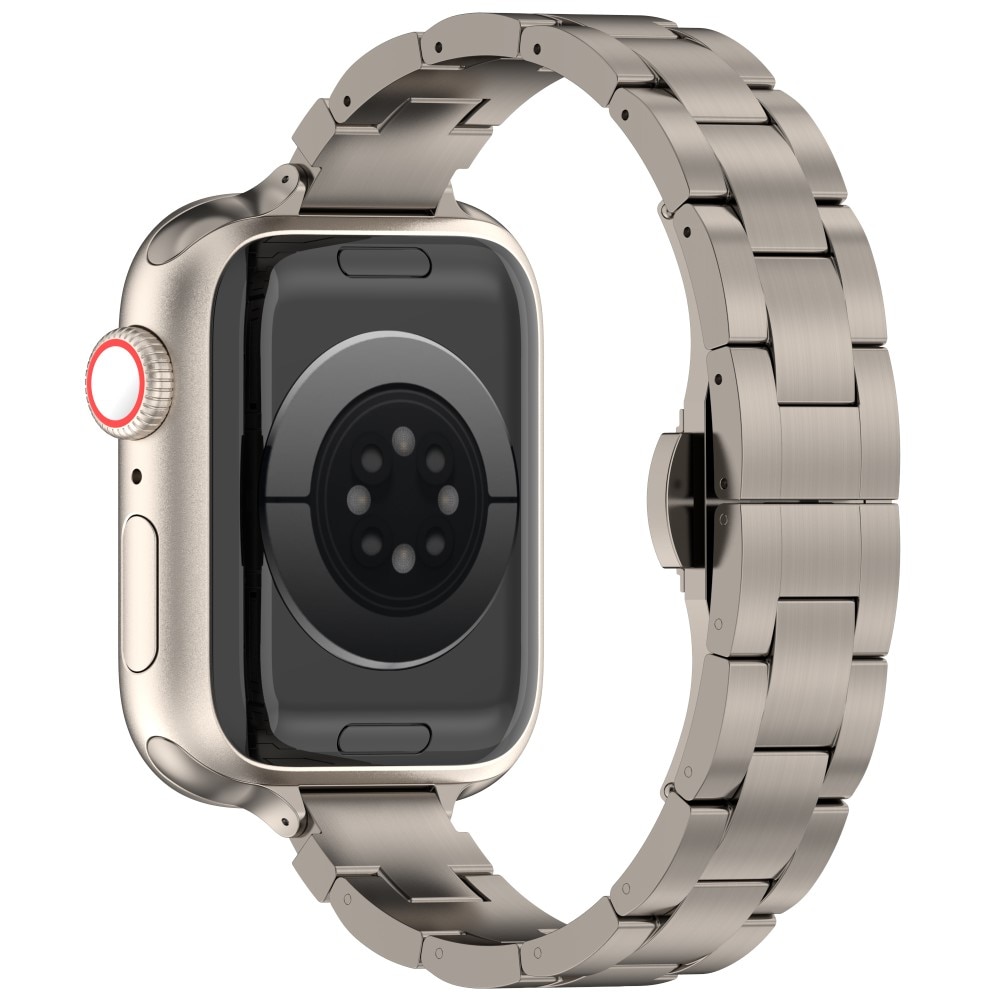 Slim Correa de titanio Apple Watch SE 44mm, titanio