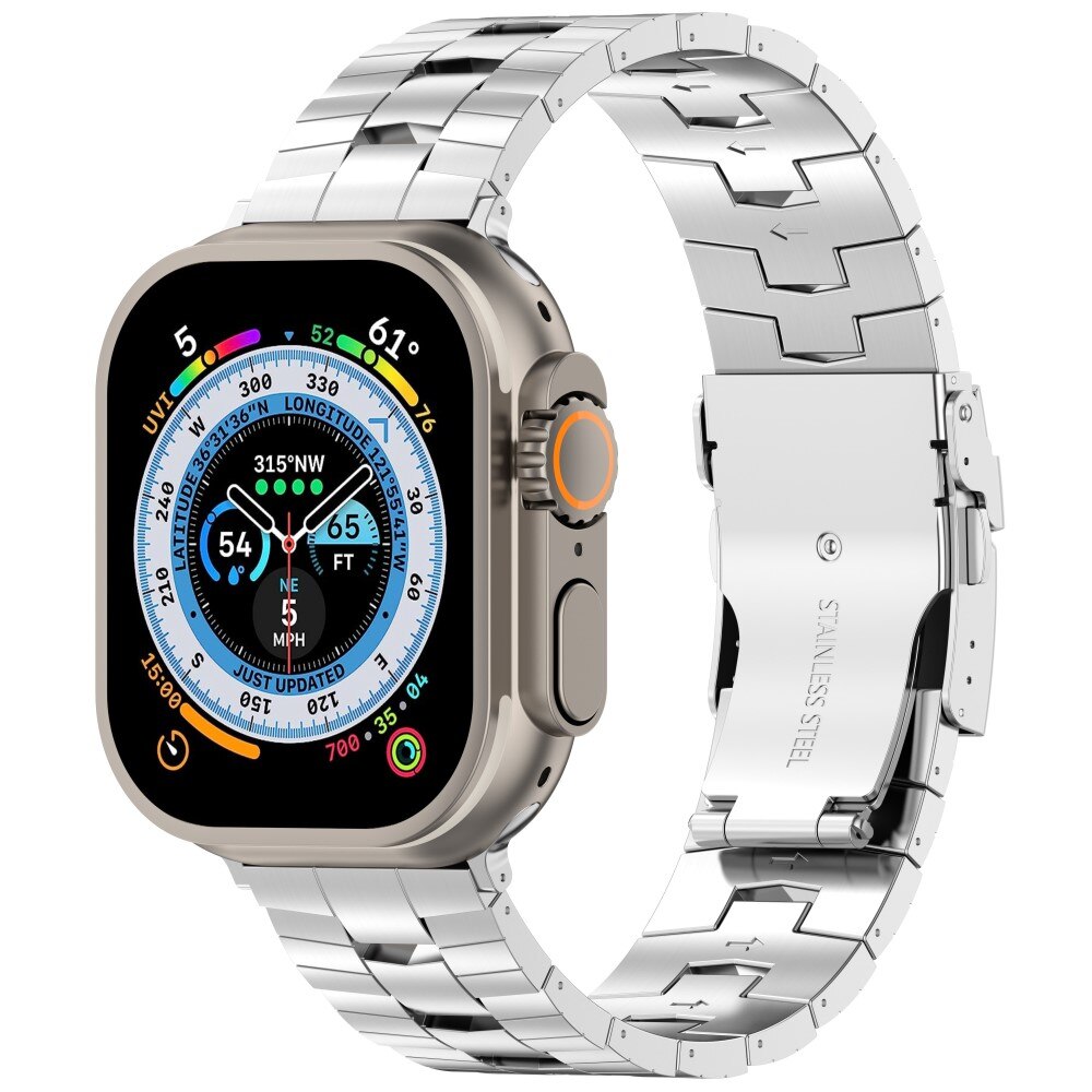 Race Correa de titanio Apple Watch 41mm Series 8, plata