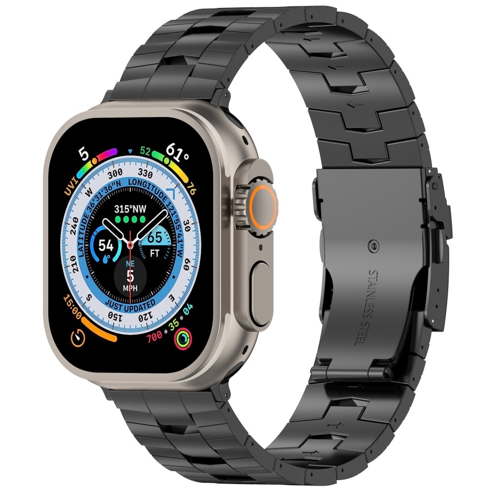 Race Correa de titanio Apple Watch 44mm, negro