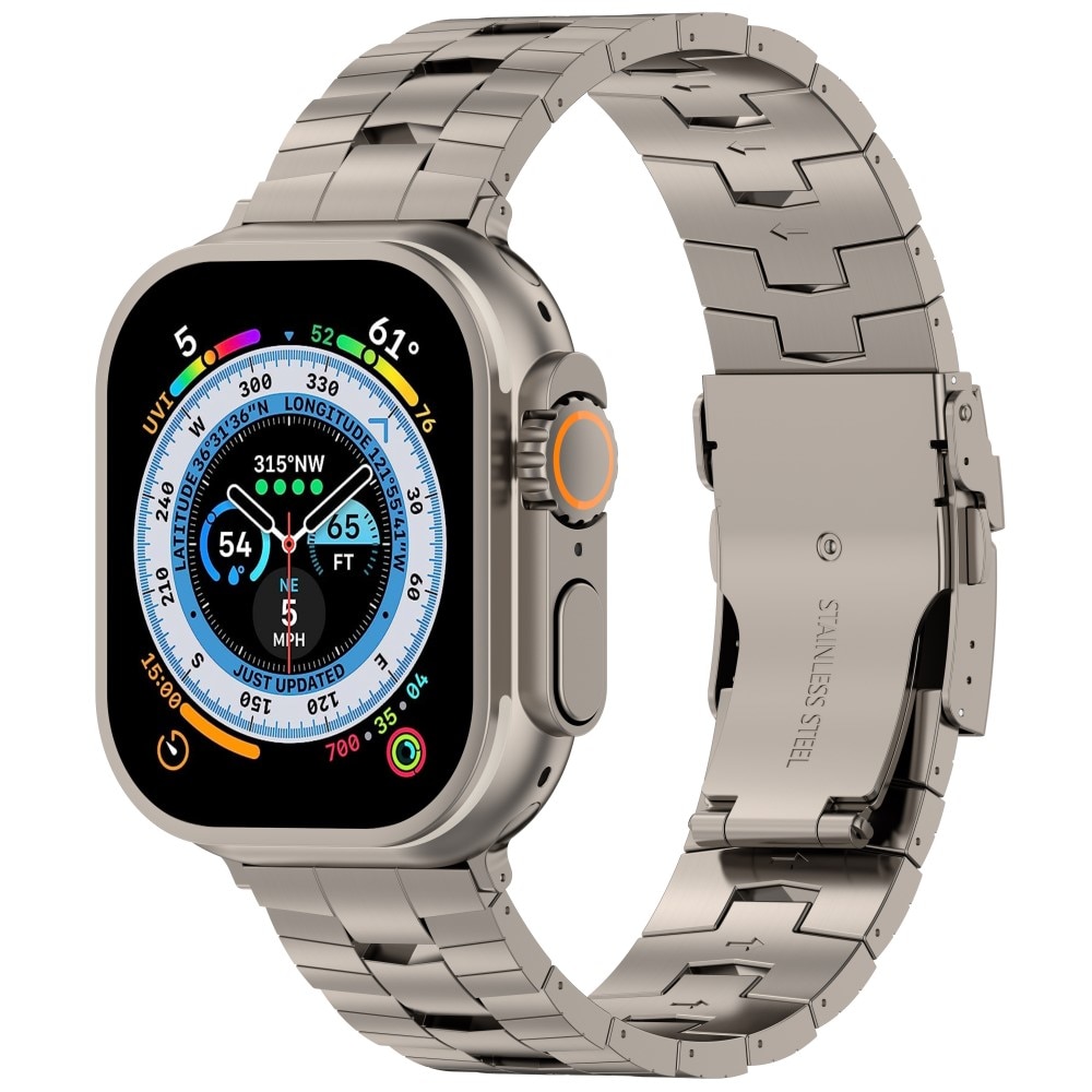 Race Correa de titanio Apple Watch 44mm, gris