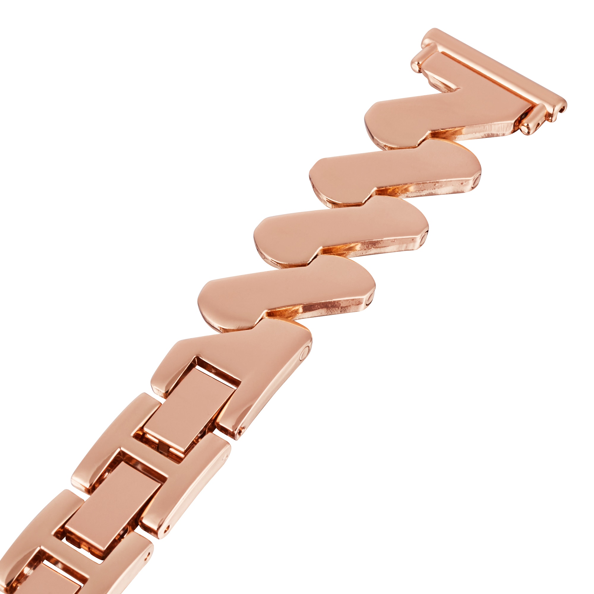 Correa de acero Ondulada Samsung Galaxy Watch 5 Pro 45mm oro rosa