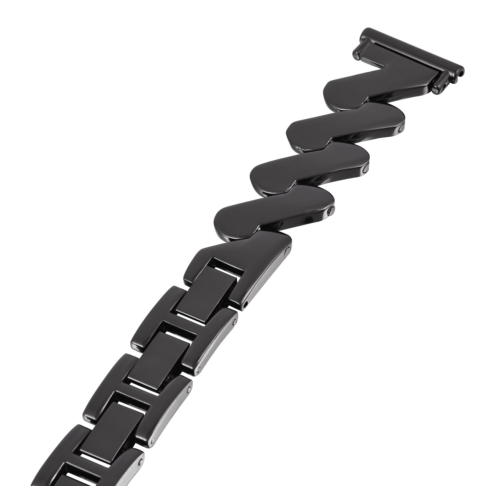 Correa de acero Ondulada Samsung Galaxy Watch 6 44mm negro