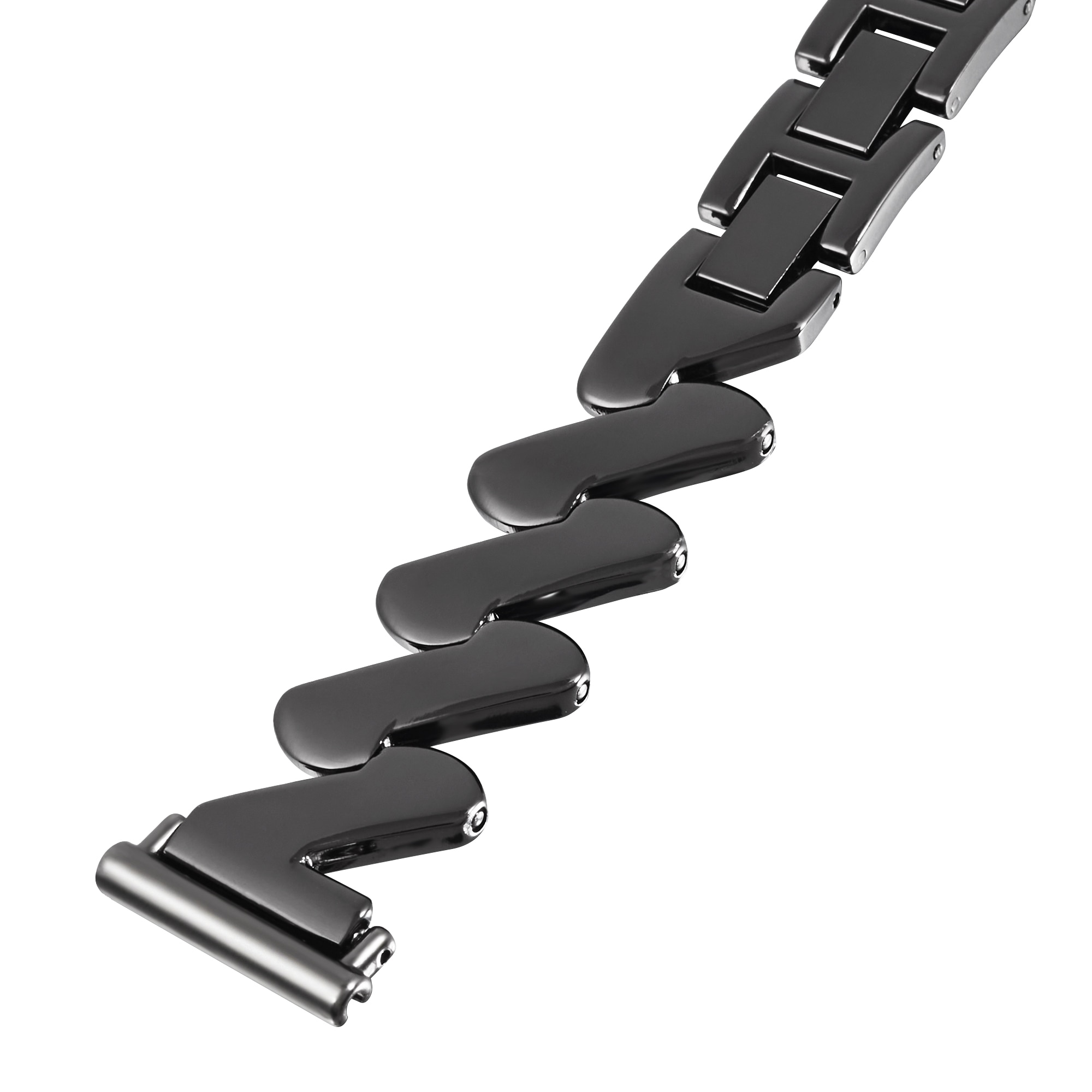 Correa de acero Ondulada Samsung Galaxy Watch 4 Classic 42mm negro