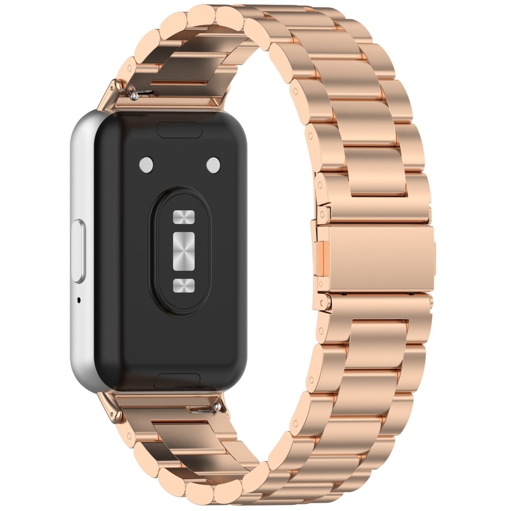 Correa de acero Samsung Galaxy Fit 3 oro rosa