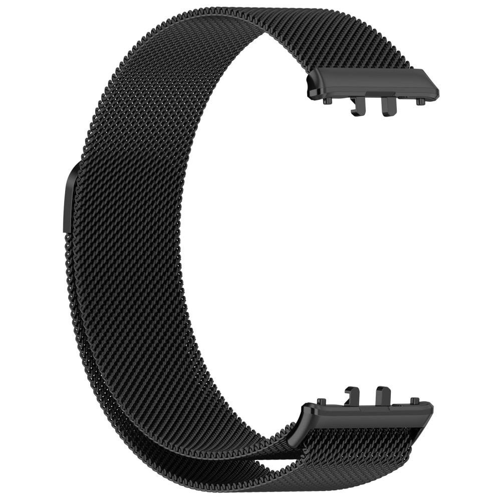 Pulsera milanesa para Samsung Galaxy Fit 3, Negro