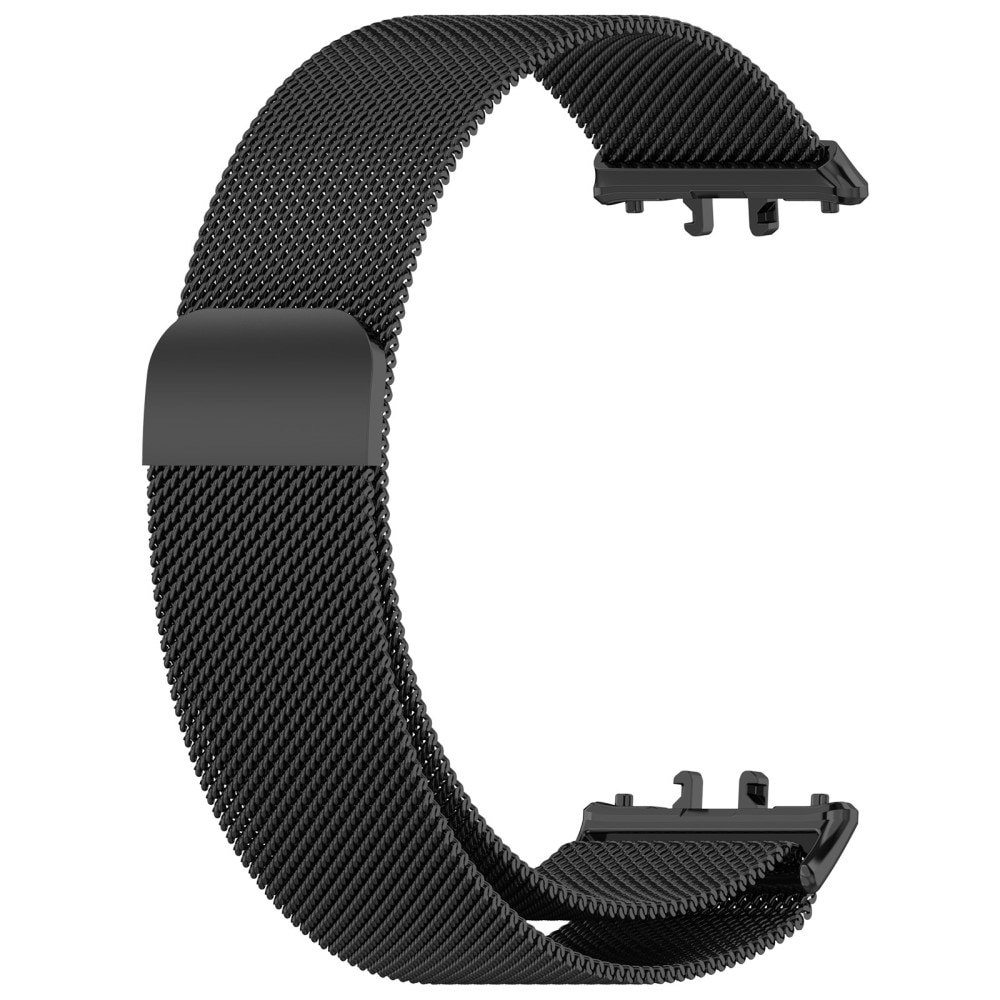 Pulsera milanesa para Samsung Galaxy Fit 3, Negro