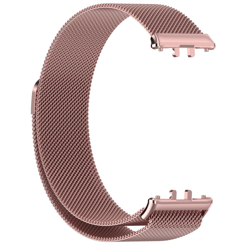 Pulsera milanesa para Samsung Galaxy Fit 3, rosa dorado