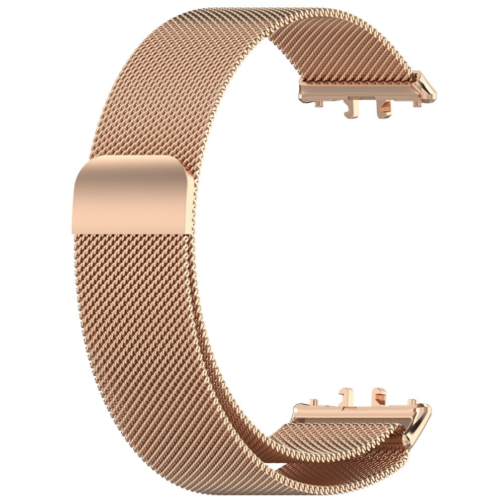 Pulsera milanesa para Samsung Galaxy Fit 3, oro rosa