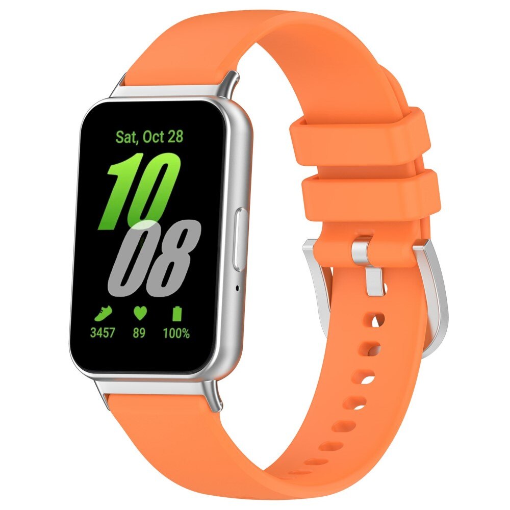 Correa de silicona para Samsung Galaxy Fit 3, naranja