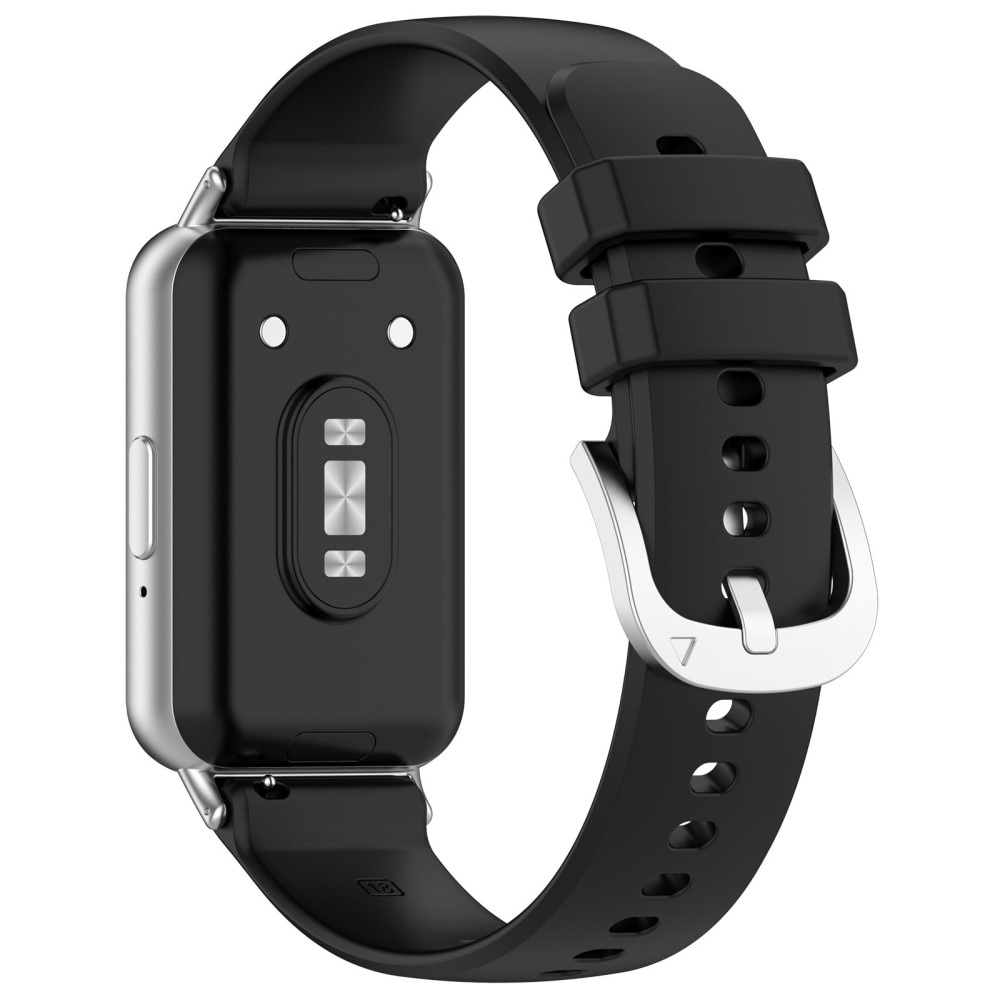Correa de silicona para Samsung Galaxy Fit 3, Negro