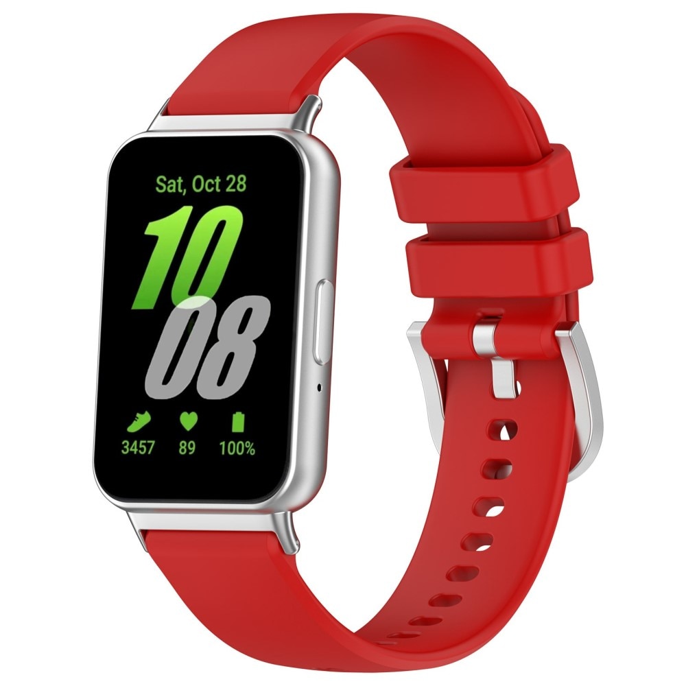 Correa de silicona para Samsung Galaxy Fit 3, Rojo