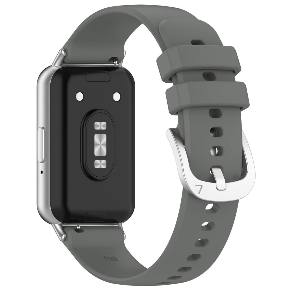 Correa de silicona para Samsung Galaxy Fit 3, gris oscuro