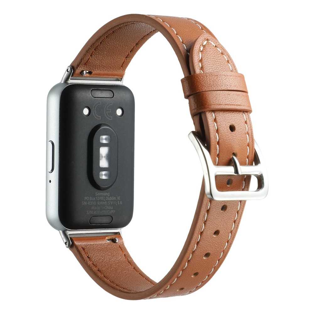 Correa de Piel Samsung Galaxy Fit 3 Marrón