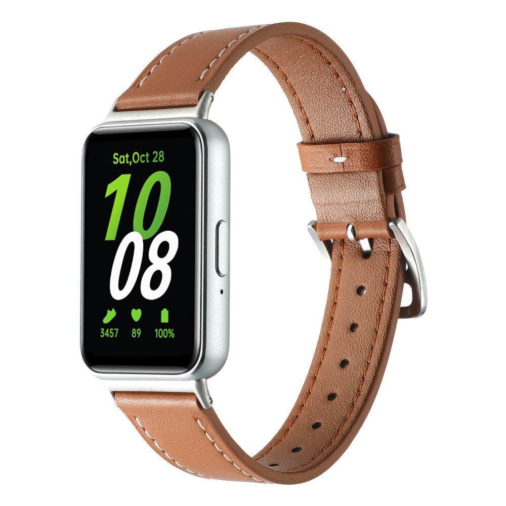 Correa de Piel Samsung Galaxy Fit 3 Marrón