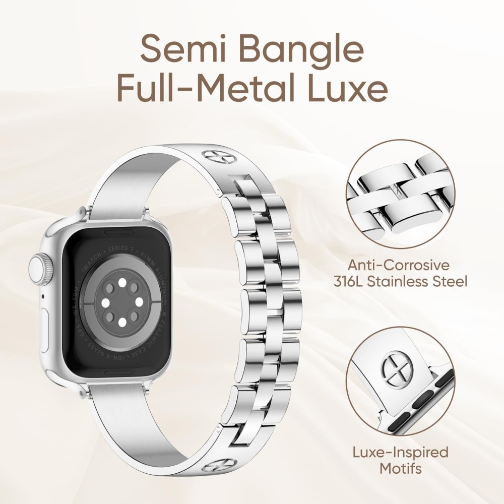 Correa Bangle Cross Apple Watch 41mm Series 9, negro