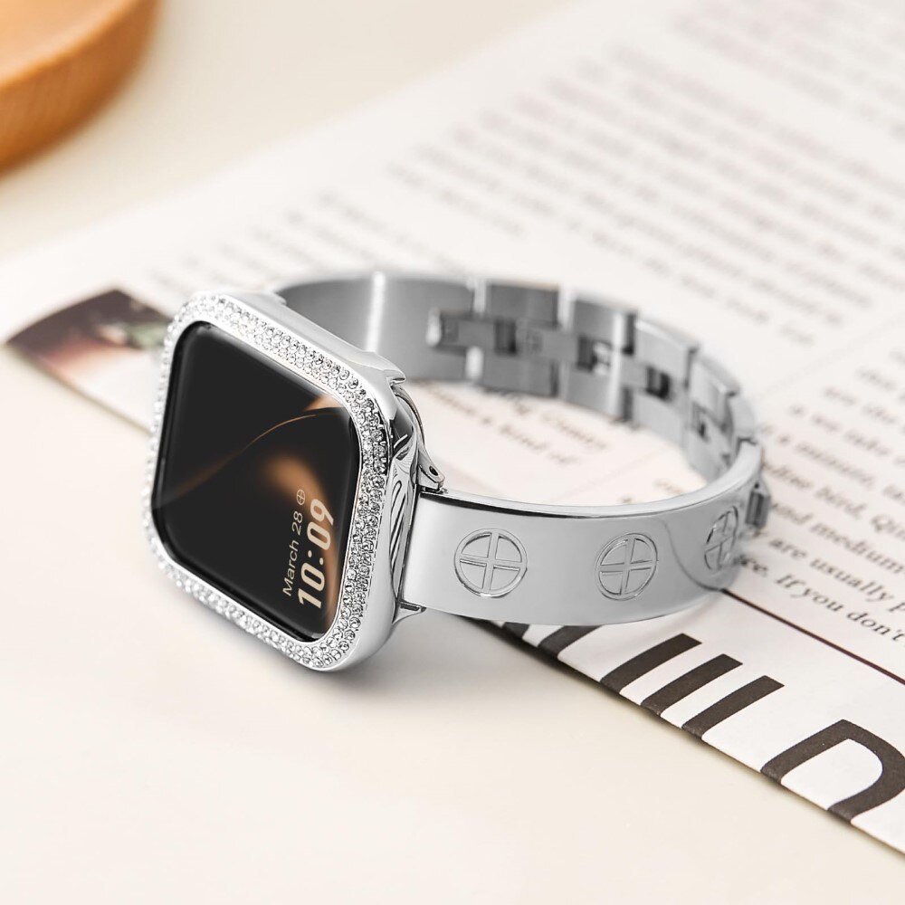 Correa Bangle Cross Apple Watch 41mm Series 8, plata