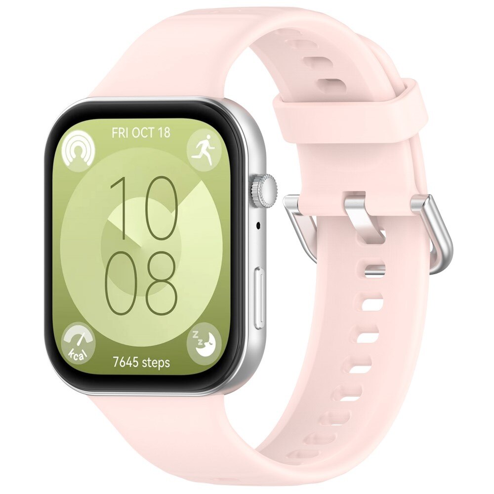 Correa de silicona para Huawei Watch Fit 3, Rosa