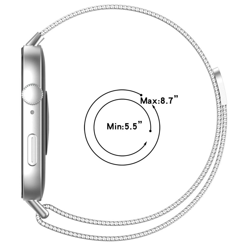 Pulsera milanesa para Huawei Watch Fit 3, Negro