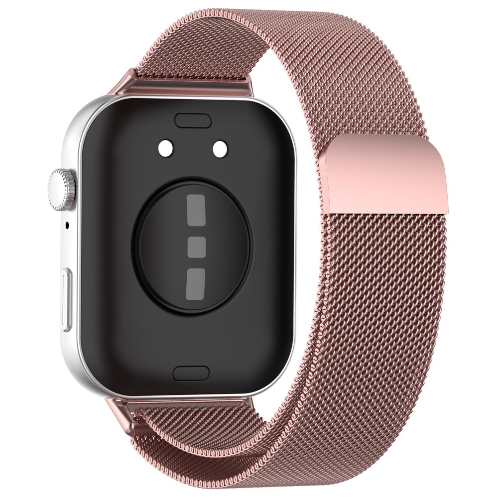 Pulsera milanesa para Huawei Watch Fit 3, Rosa dorado
