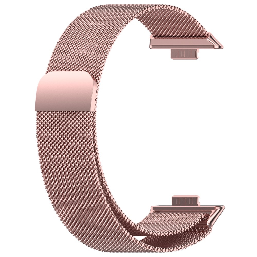Pulsera milanesa para Huawei Watch Fit 3, Rosa dorado