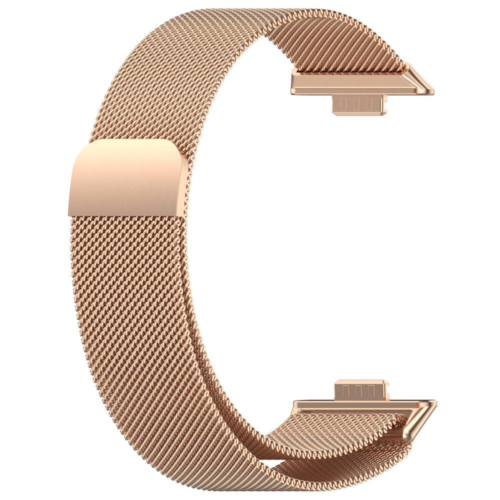 Pulsera milanesa para Huawei Watch Fit 3, Oro rosa