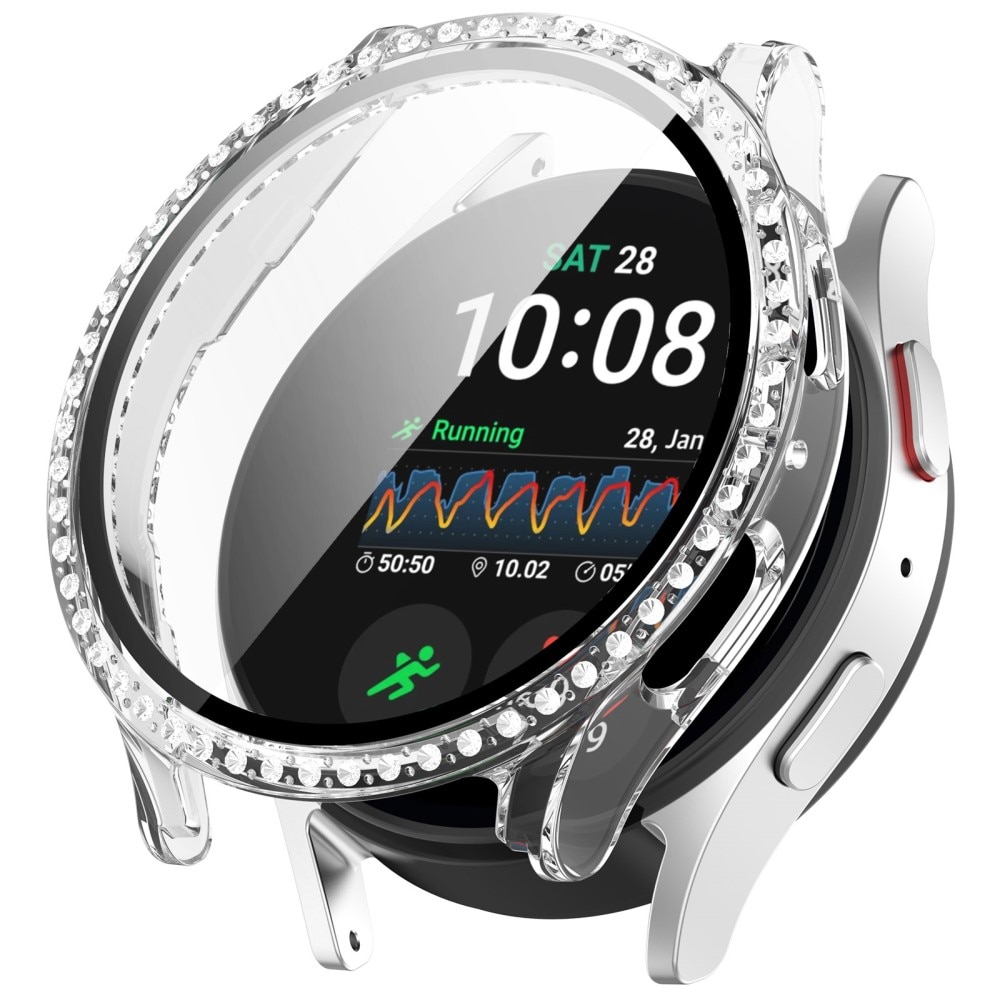 Full Cover Case Rhinestone Samsung Galaxy Watch 7 40mm, transparente