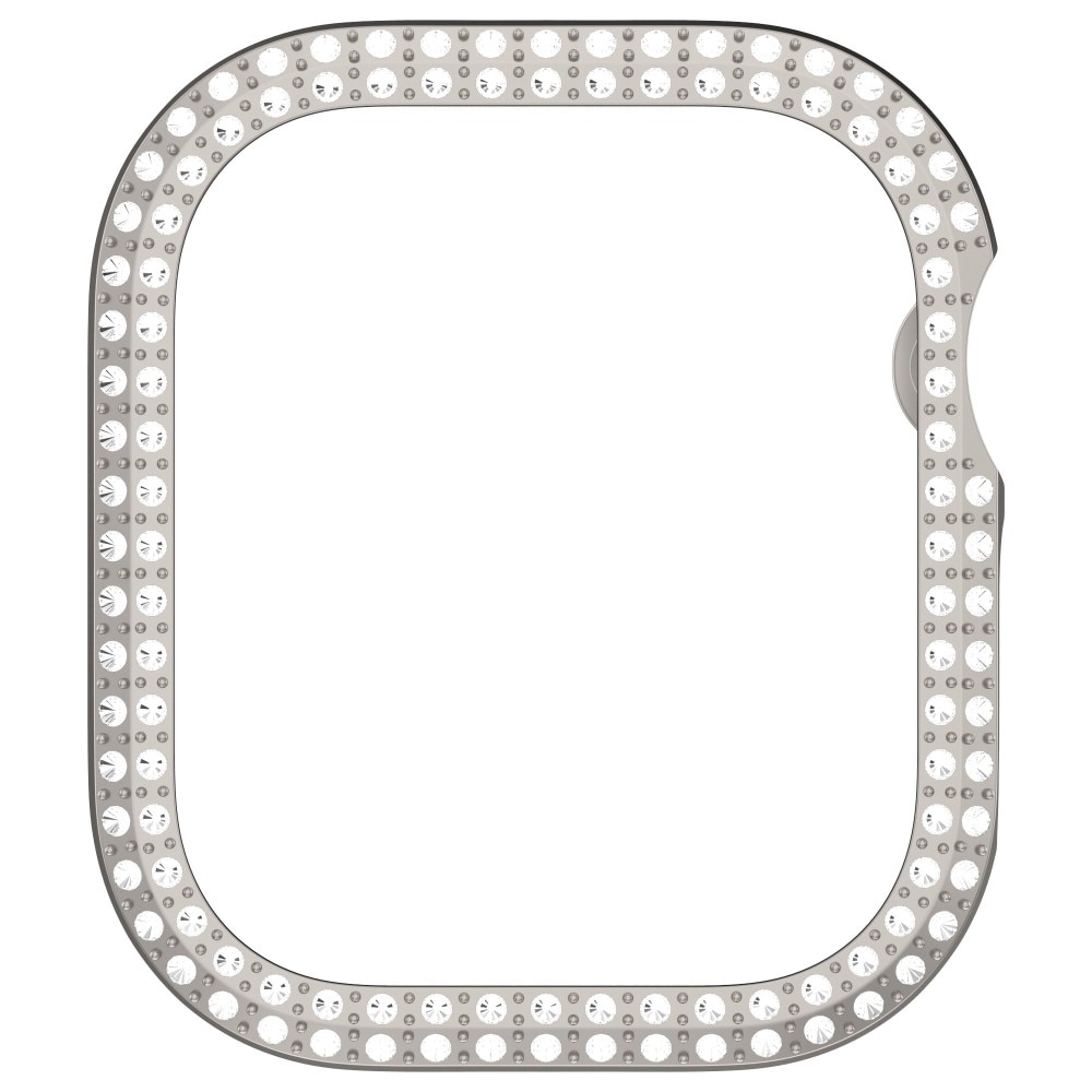 Funda Rhinestone Apple Watch Series 10 42mm dorado champagne