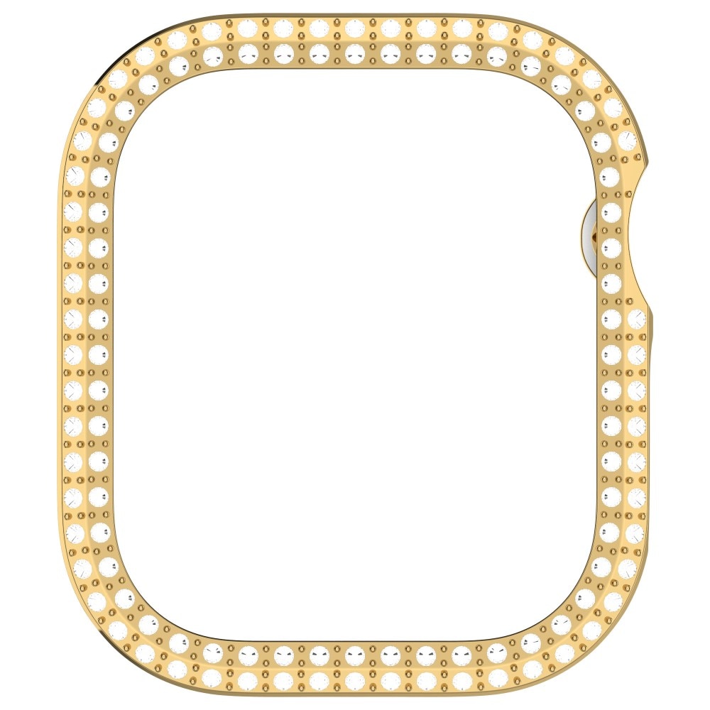 Funda Rhinestone Apple Watch Series 10 46mm oro