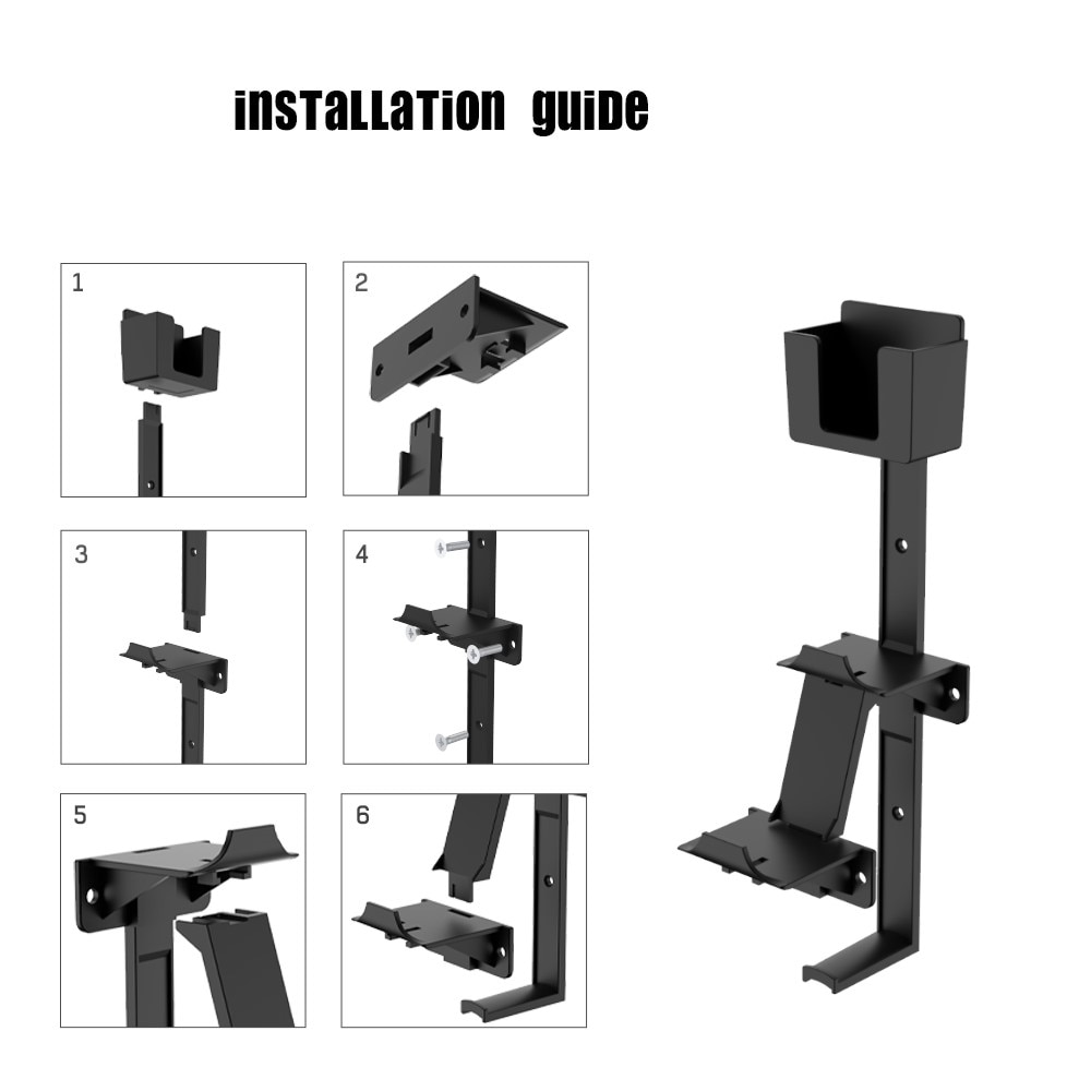 Soporte de pared Universal para accesorios de consola de juegos negro