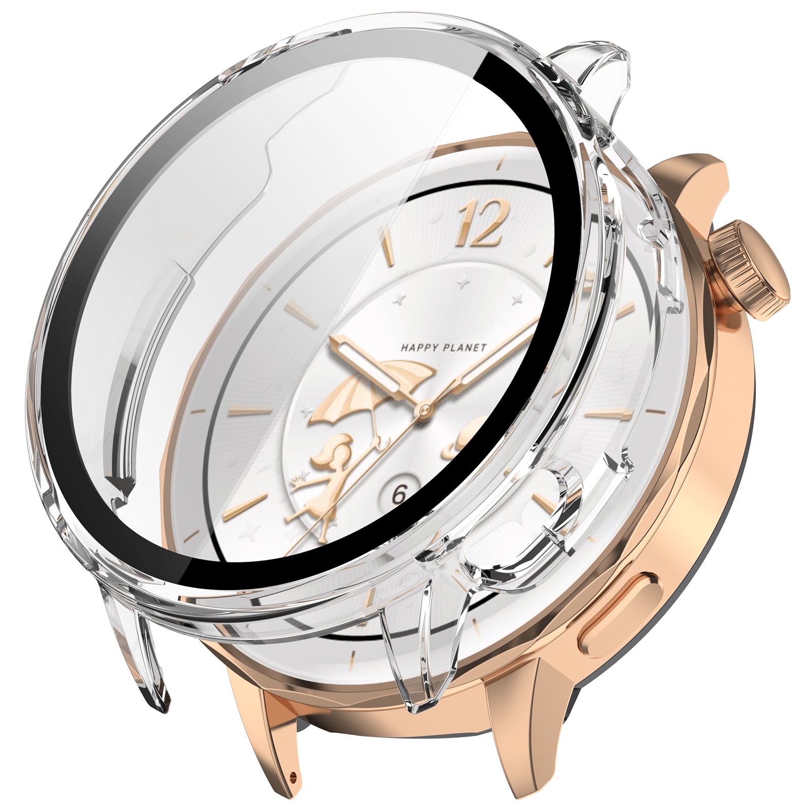 Full Cover Case  OnePlus Watch 3 43mm Transparente