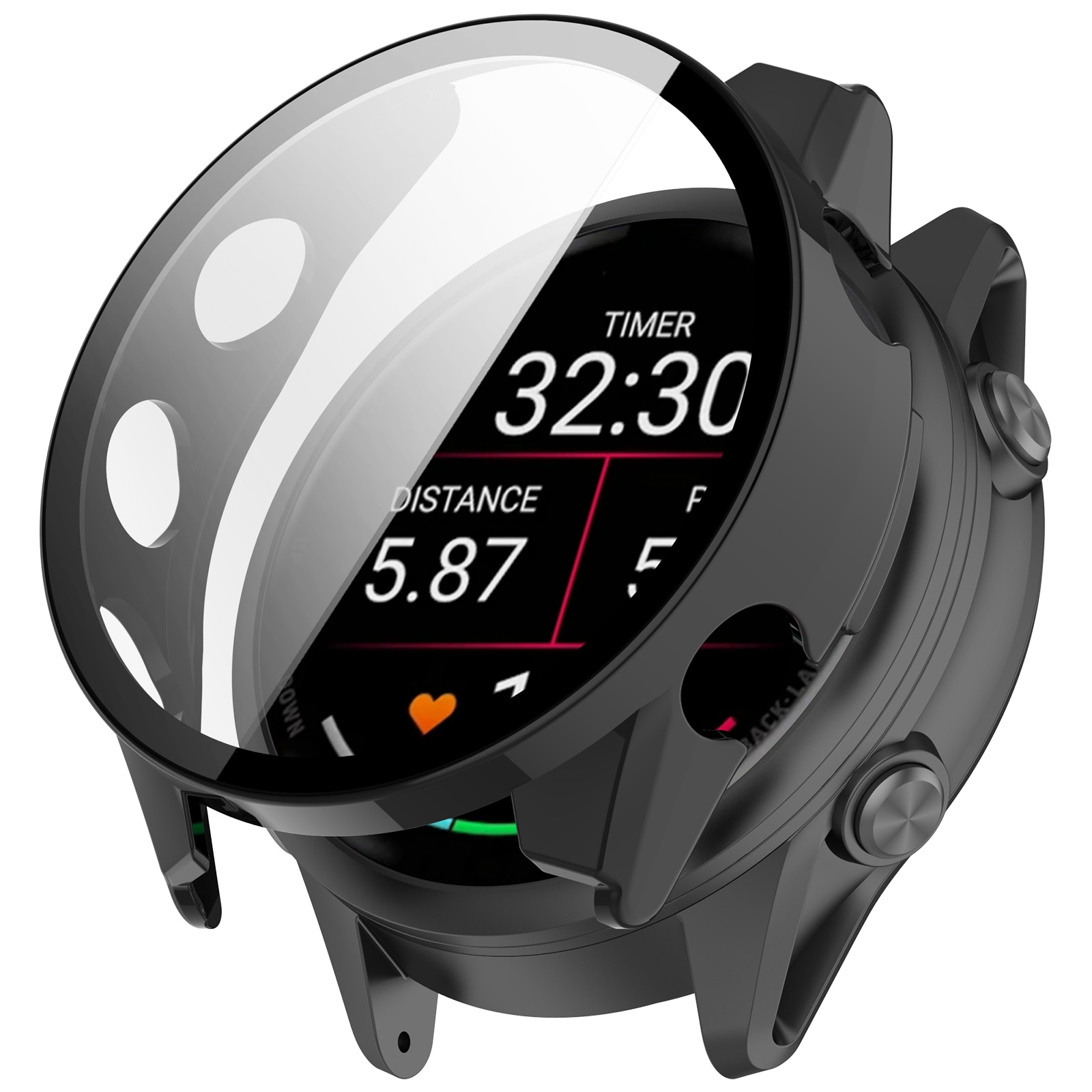 Full Cover Case Garmin Forerunner 970 Negro