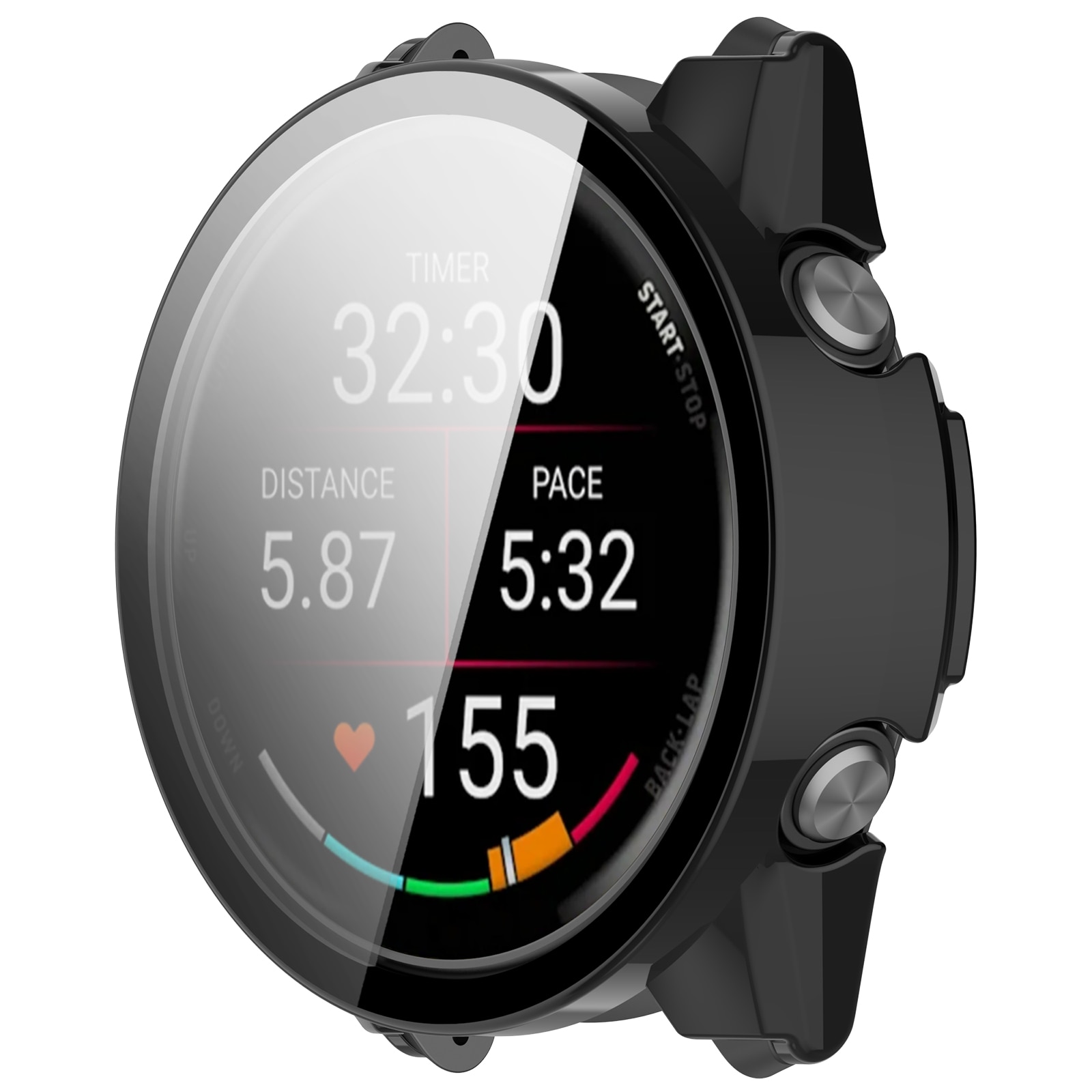 Full Cover Case Garmin Forerunner 970 Negro