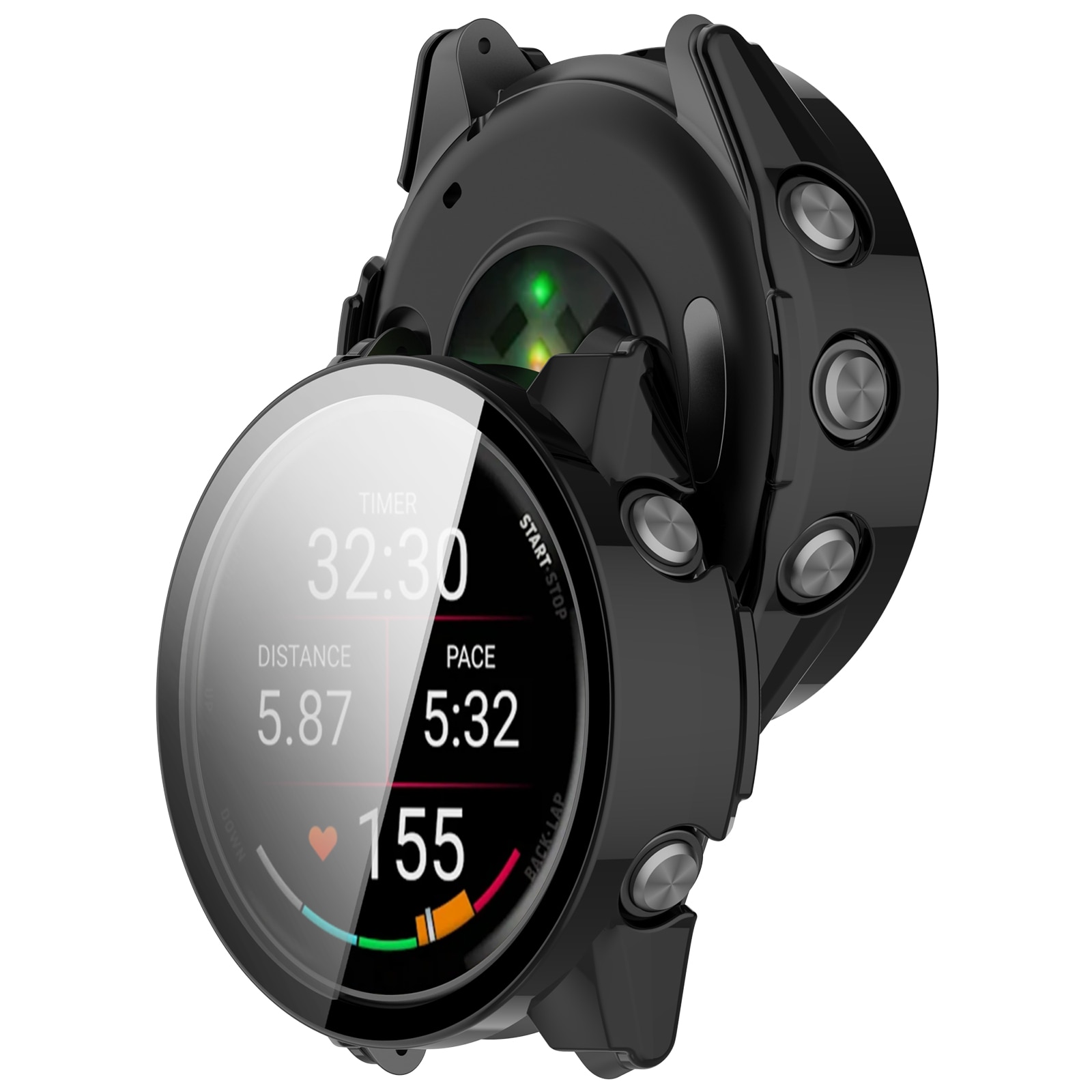 Full Cover Case Garmin Forerunner 970 Negro