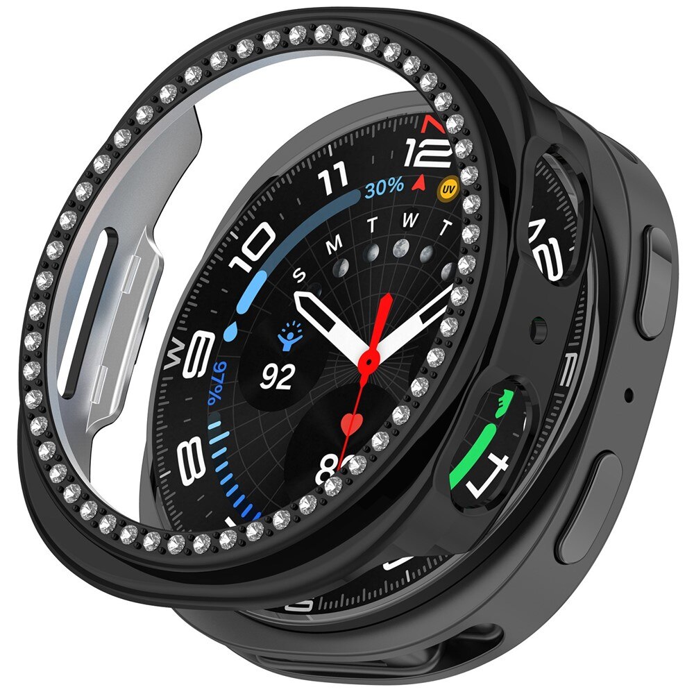 Funda Rhinestone Samsung Galaxy Watch 8 44mm Negro