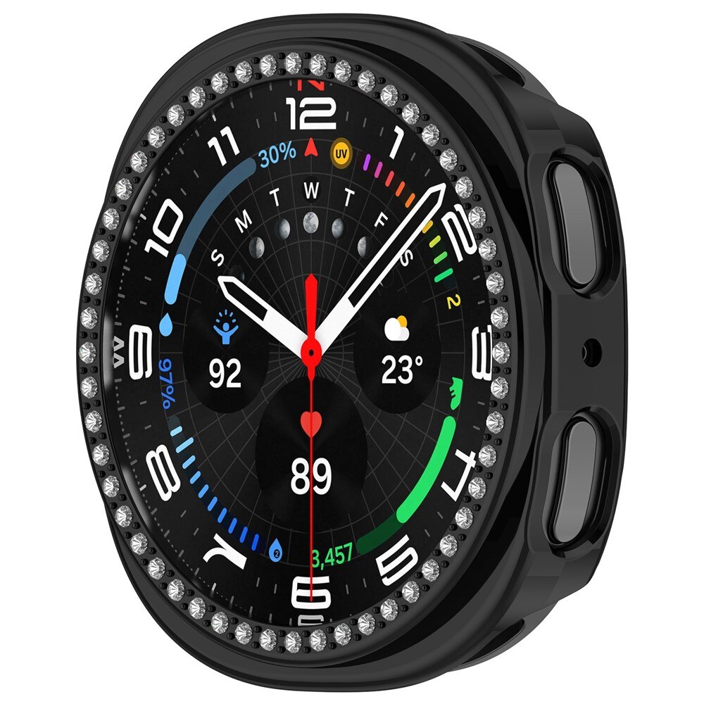 Funda Rhinestone Samsung Galaxy Watch 8 44mm Negro