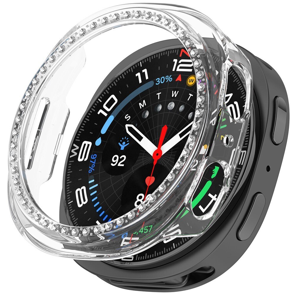 Funda Rhinestone Samsung Galaxy Watch 8 44mm Transparente