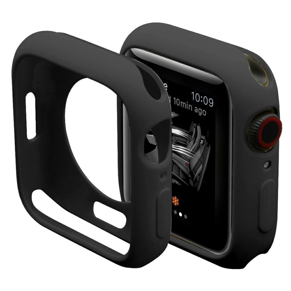 Funda de silicona Apple Watch 41mm Series 8 Negro