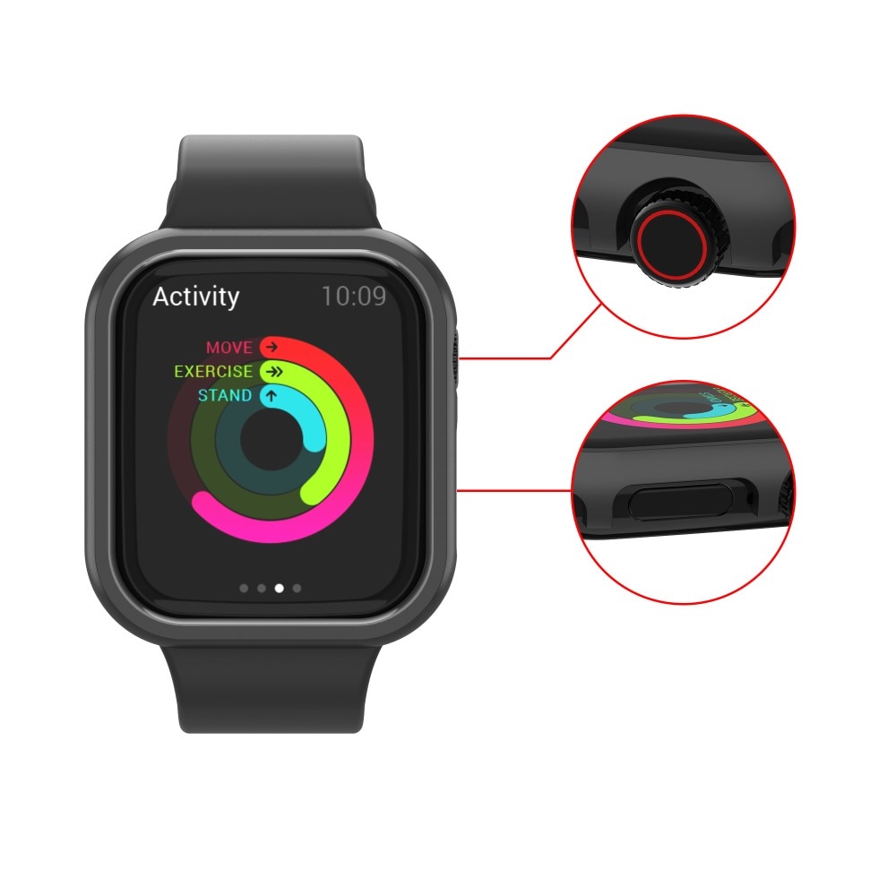Funda de aluminio Apple Watch 45mm Series 8 Negro