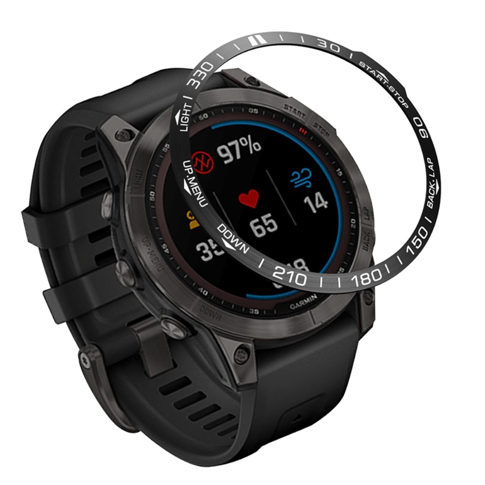 Estilo de Bisel Garmin Fenix 7 Pro negro