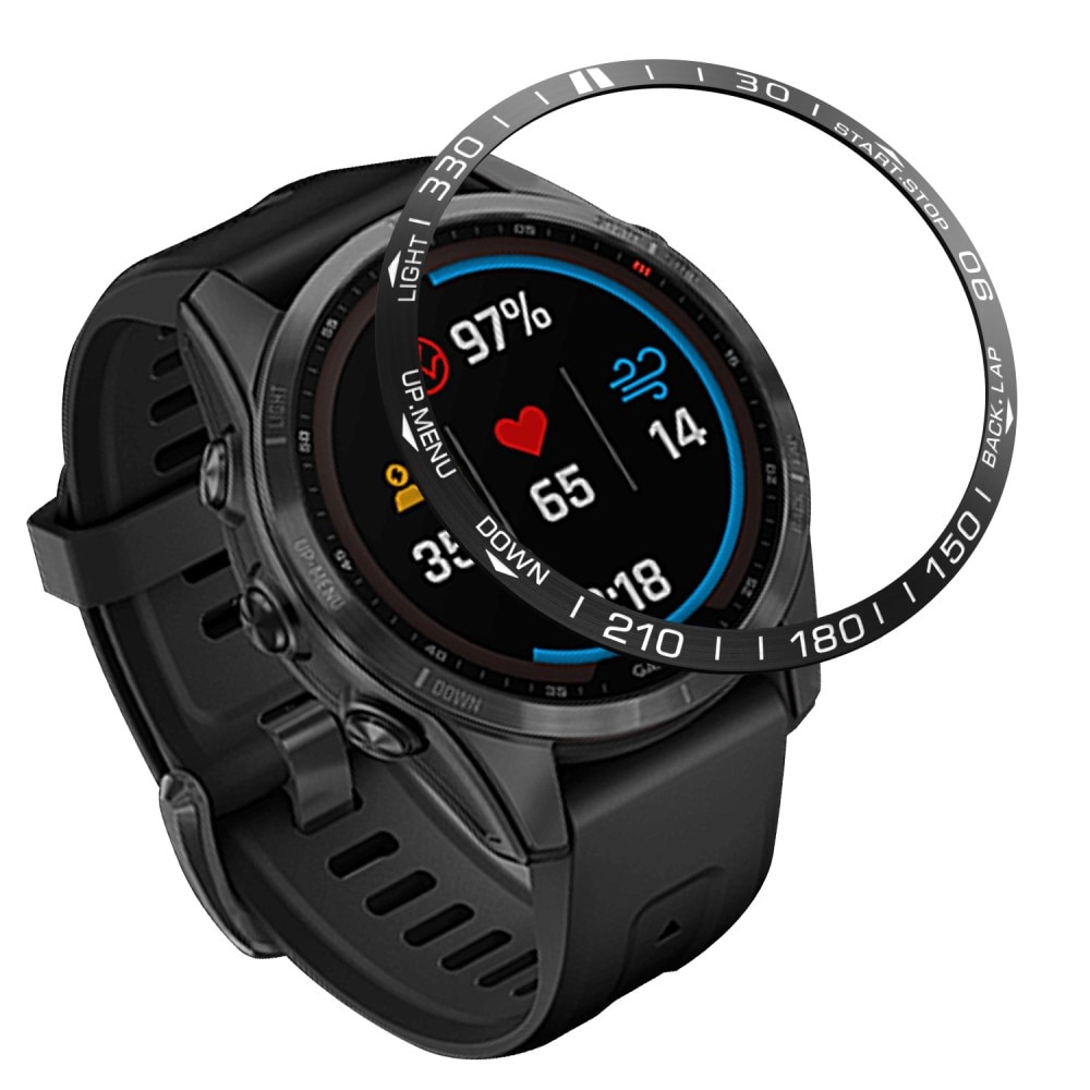 Estilo de Bisel Garmin Fenix 7S Negro