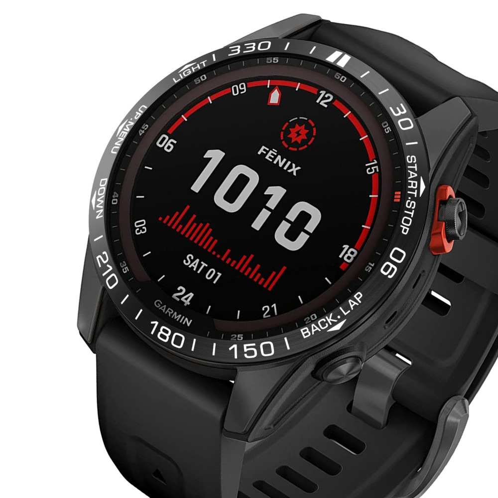 Estilo de Bisel Garmin Fenix 7S Negro