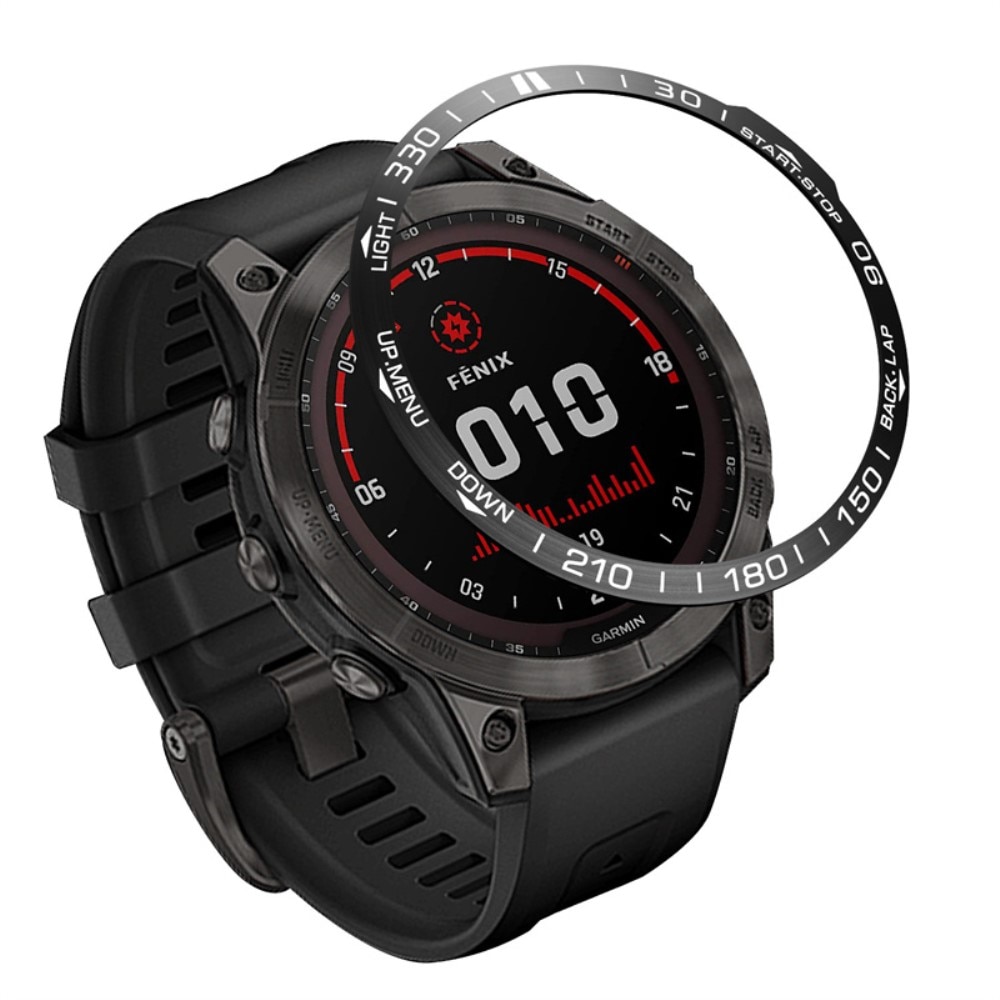 Estilo de Bisel Garmin Fenix 7X Pro negro