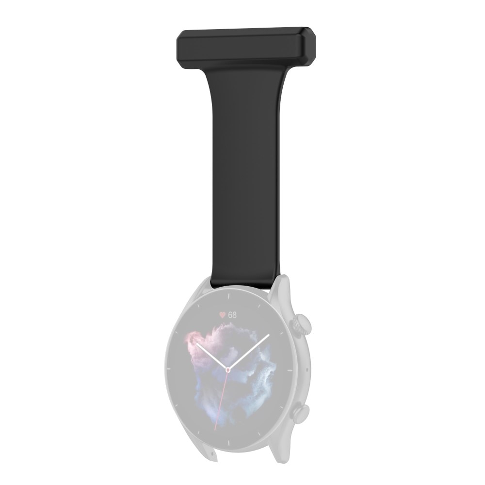 Reloj de bolsillo de silicona Universal 22mm negro