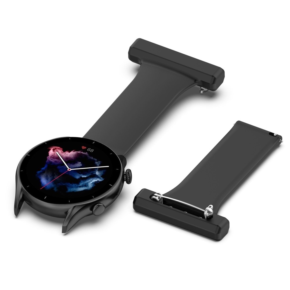 Reloj de bolsillo de silicona Samsung Galaxy Watch 46mm/45 mm Negro