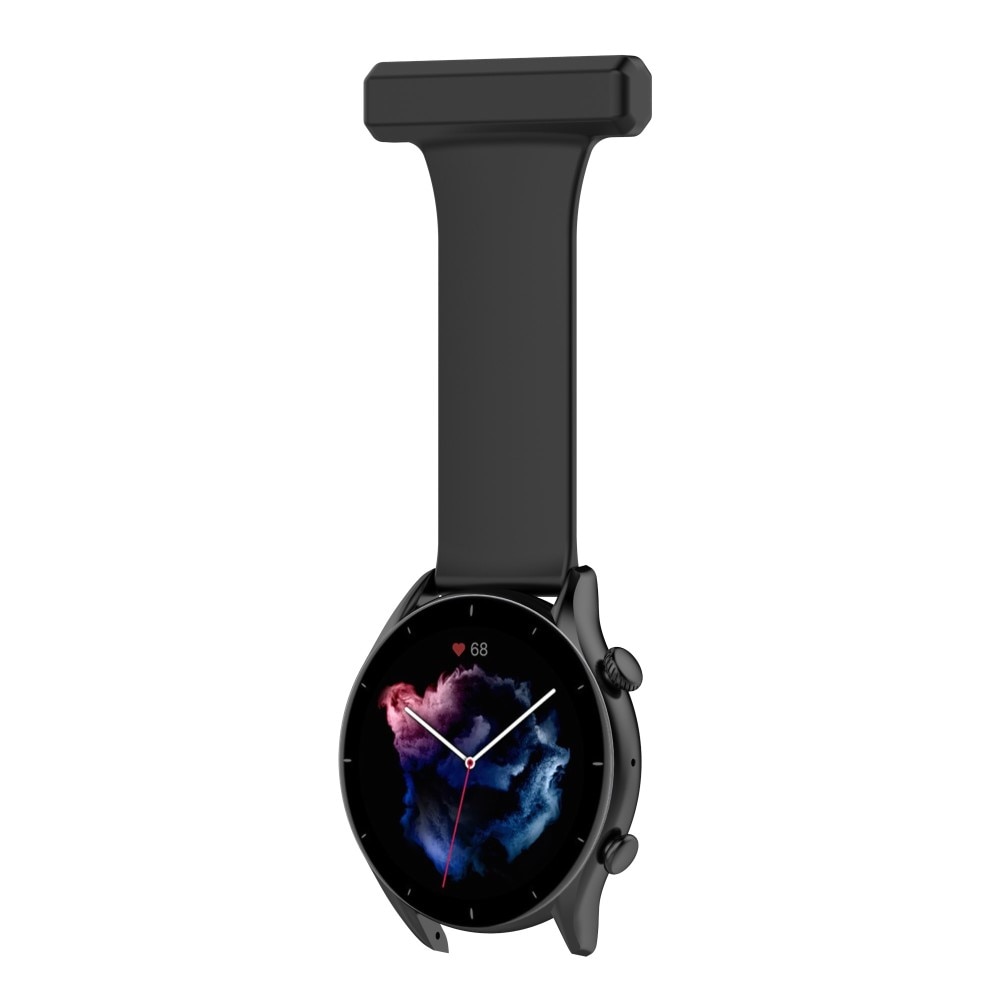 Reloj de bolsillo de silicona Universal 22mm negro